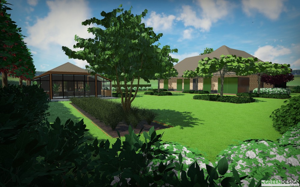 3D tuinontwerp Nijmegen - Modern en strak