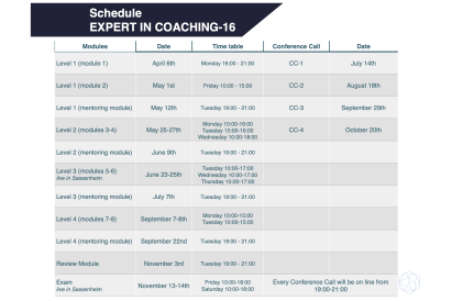 Schedule Expert April 2026